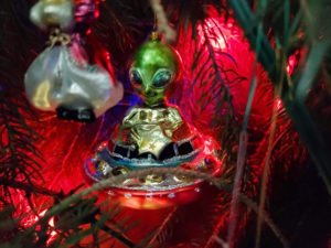 space alien ornament
